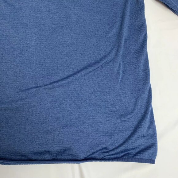 Vineyard Vines Mens Quarter Zip Pullover Grid Fleece Blue XL Polyester 1K2118 - Picture 7 of 16